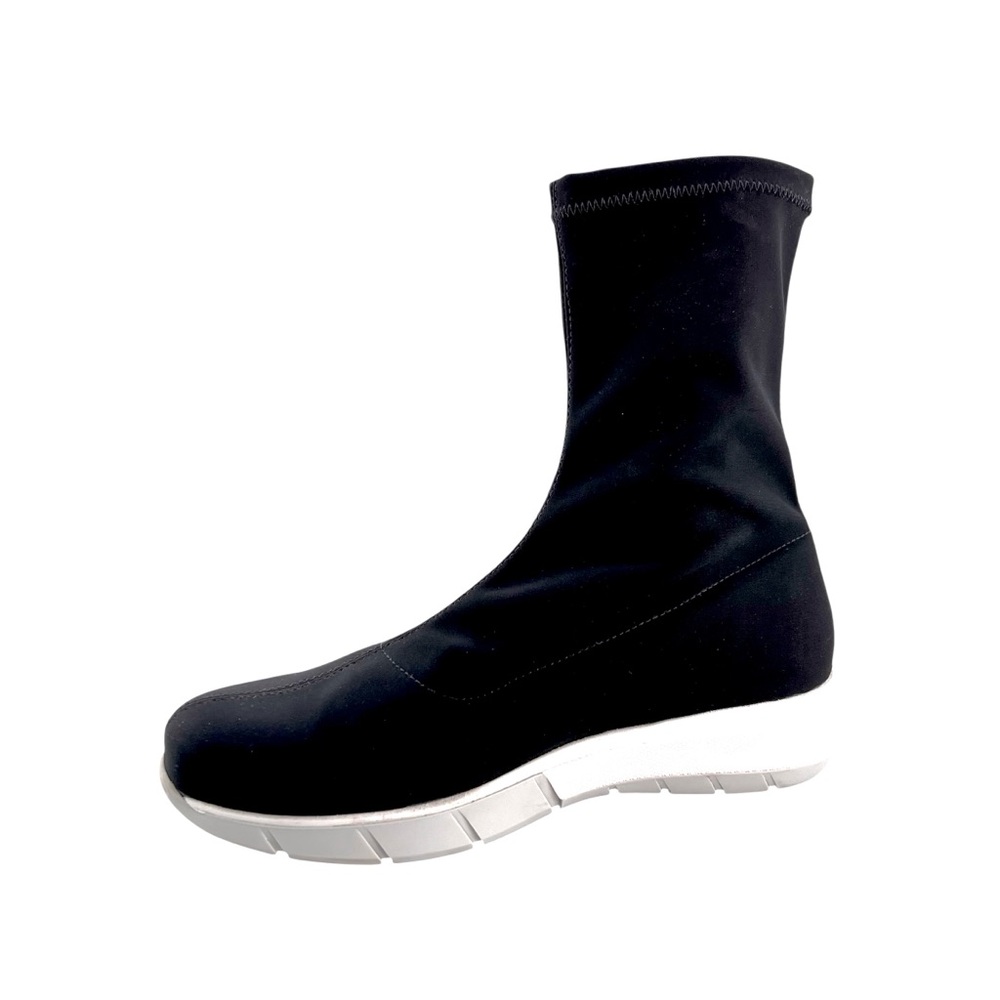 La Canadienne Nars Waterproof Pull On Boots Womens 10 Black Stretch Mid Calf
